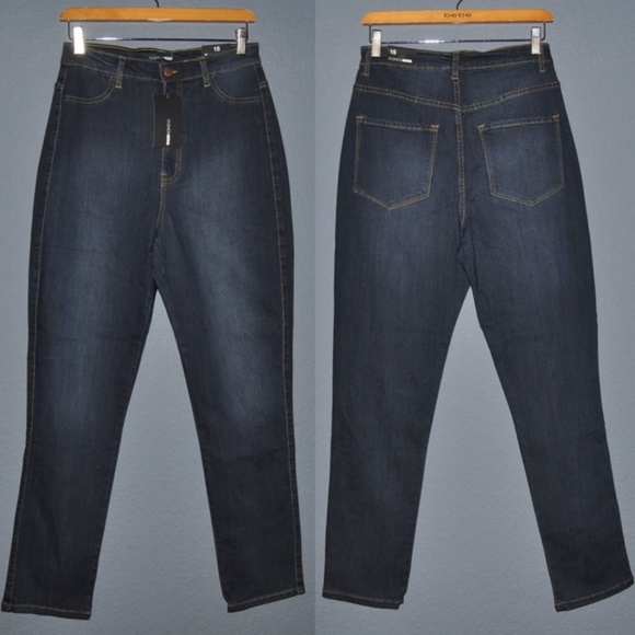 NEW Dark Denim Classic High Waist Skinny Jeans NWT - Picture 4 of 8